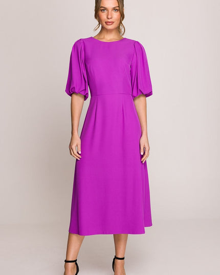 Robe midi romantique évasée