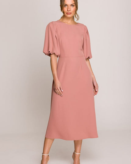 Robe midi romantique évasée