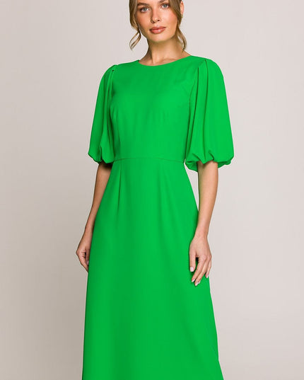 Robe midi romantique évasée