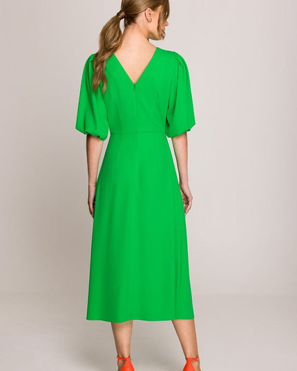 Robe midi romantique évasée