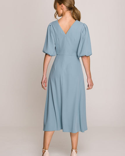 Robe midi romantique évasée