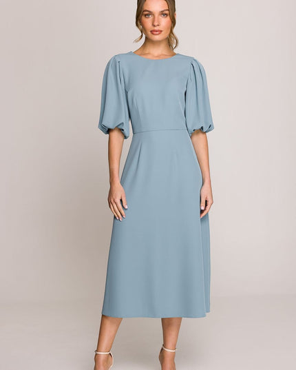 Robe midi romantique évasée