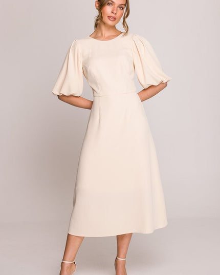 Robe midi romantique évasée