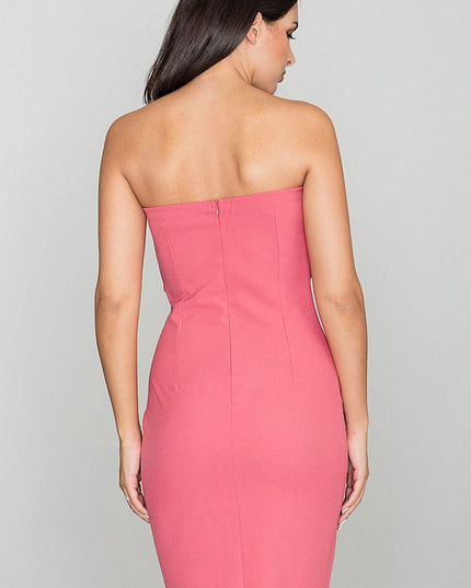Robe beige épaules dénudées