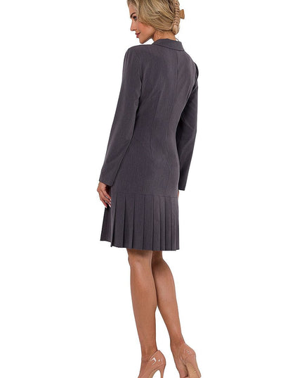 Robe fuchsia à manches longues