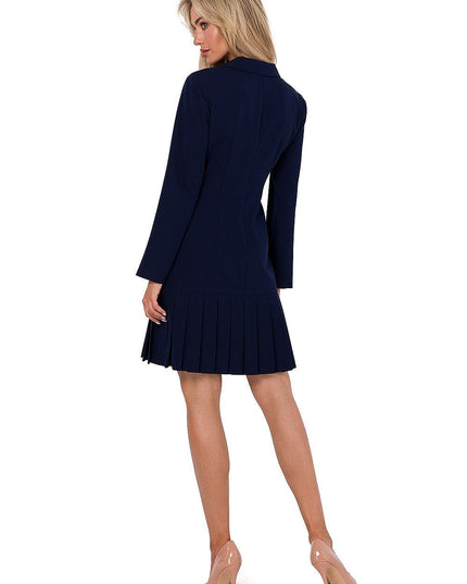 Robe fuchsia à manches longues