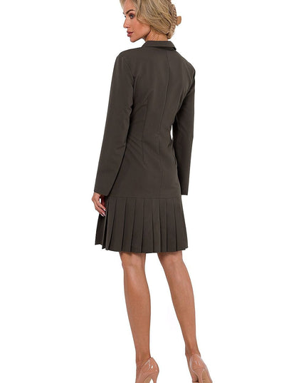 Robe fuchsia à manches longues