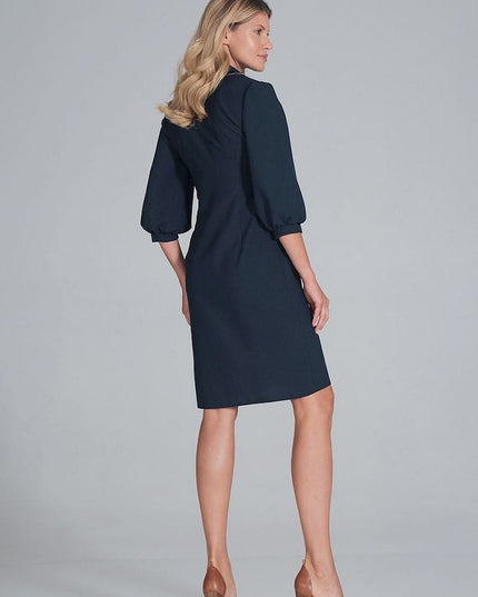 Robe chemise midi beige