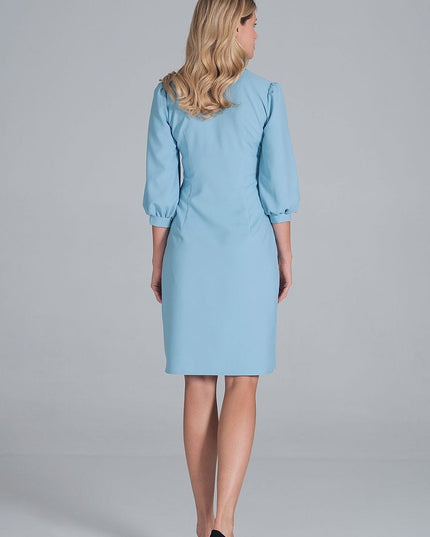Robe chemise midi beige