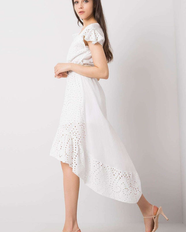 Robe asymétrique manches courtes