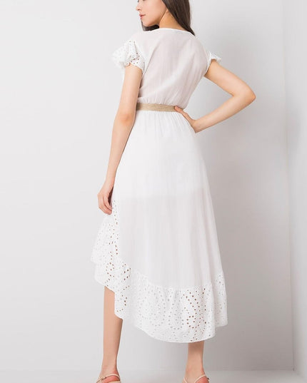 Robe asymétrique manches courtes