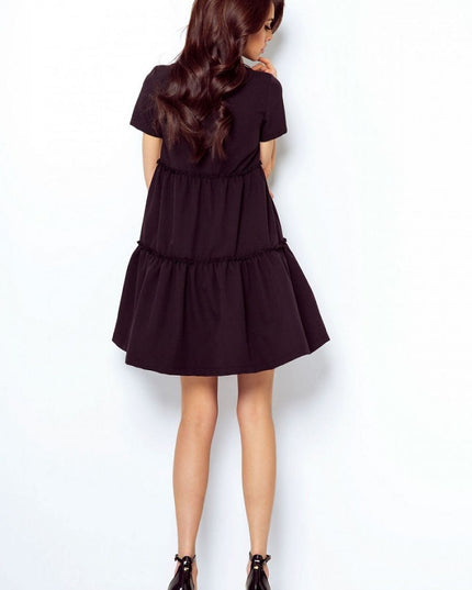 Robe évasée avec décolleté goutte