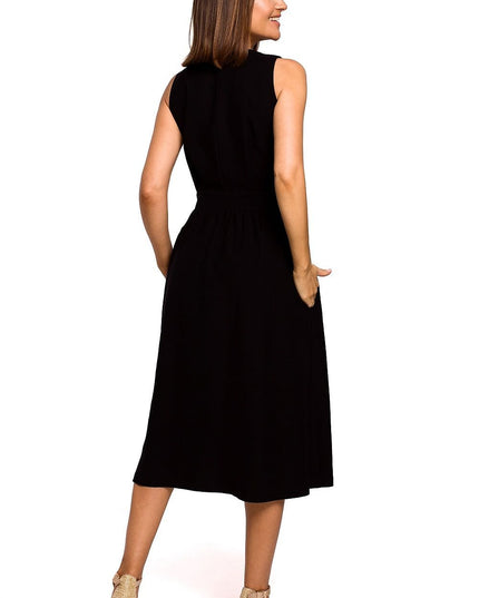 Robe blanche évasée sans doublure
