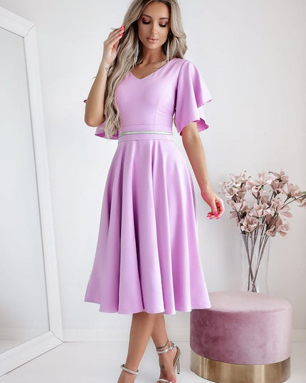 Robe cérémonie bleu élégante