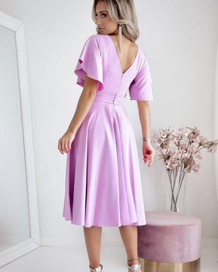 Robe cérémonie bleu élégante