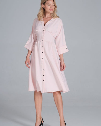Robe midi décolleté en cœur