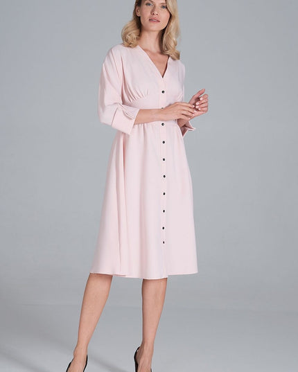 Robe midi décolleté en cœur