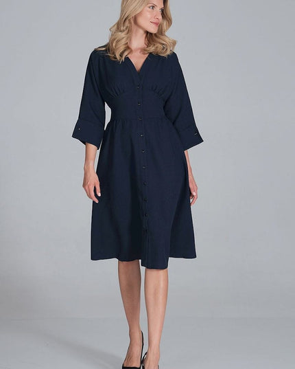 Robe midi décolleté en cœur