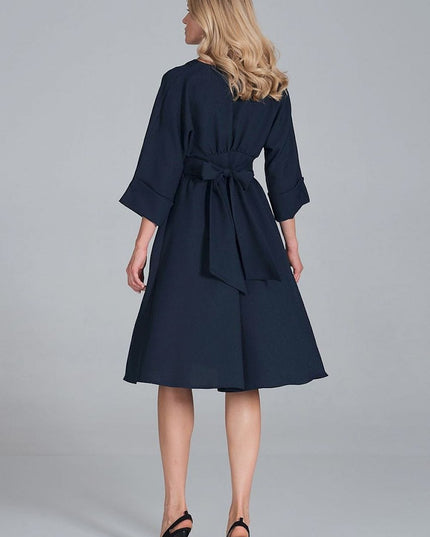 Robe midi décolleté en cœur