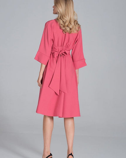 Robe midi décolleté en cœur