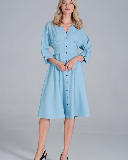 Robe midi décolleté en cœur