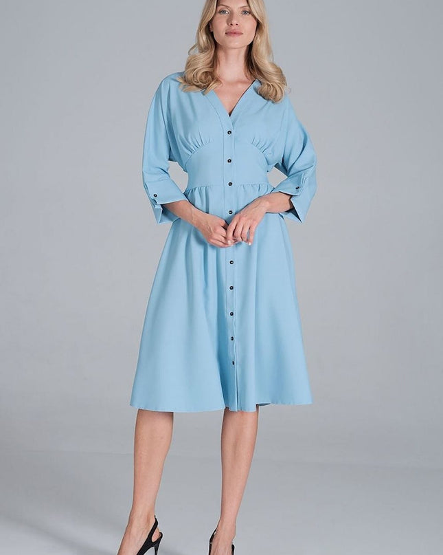 Robe midi décolleté en cœur