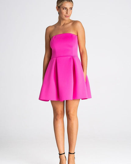 Robe épaules ouvertes évasée