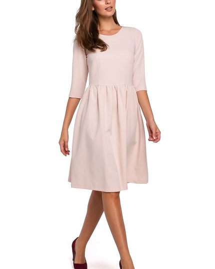 Robe midi évasée classique