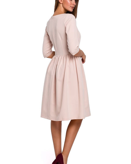 Robe midi évasée classique