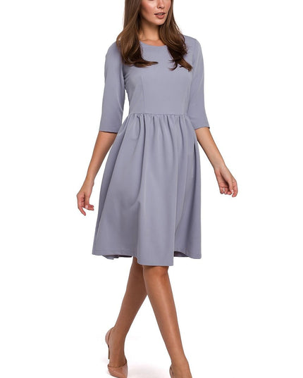 Robe midi évasée classique