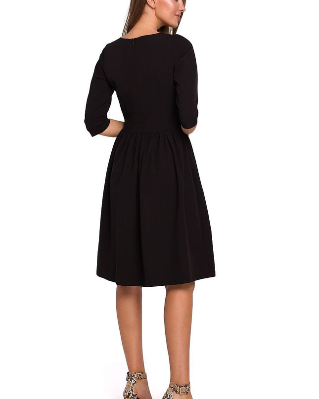 Robe midi évasée classique