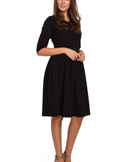Robe midi évasée classique