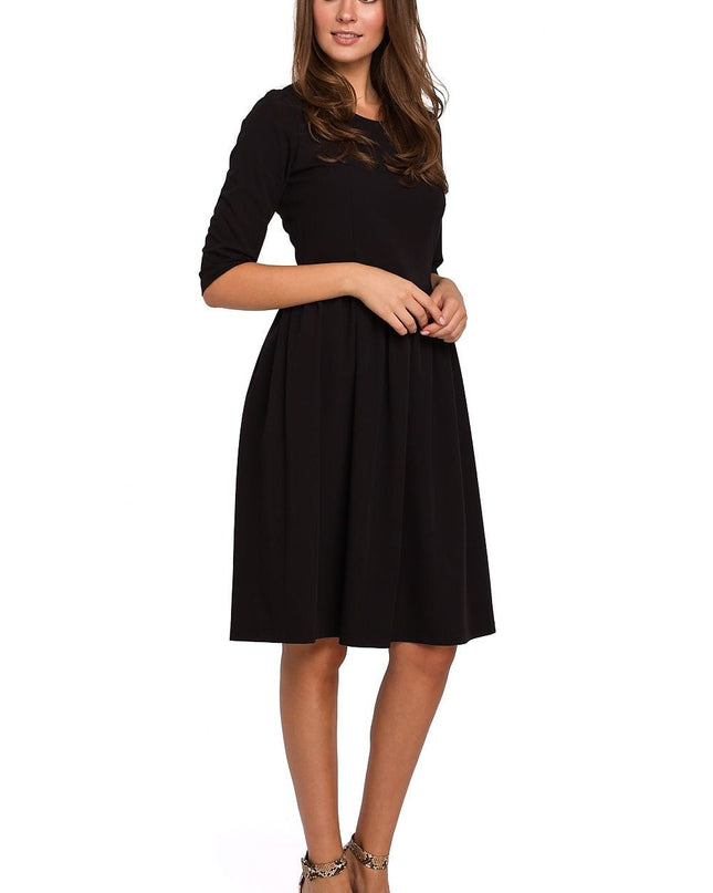Robe midi évasée classique