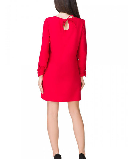 Mini-robe élégante manches longues