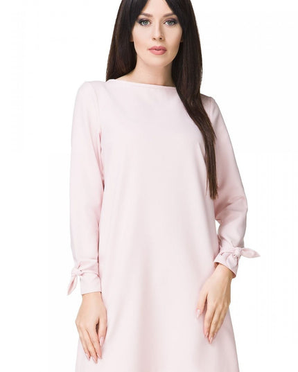 Mini-robe élégante manches longues