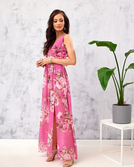 Robe longue florale chic
