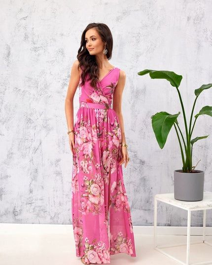 Robe longue florale chic