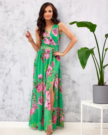 Robe longue florale chic