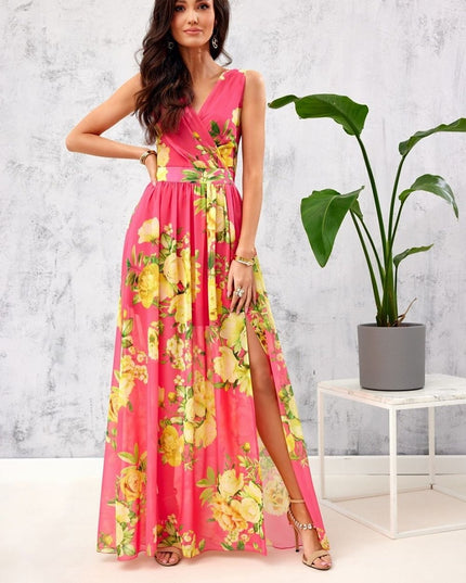 Robe longue florale chic