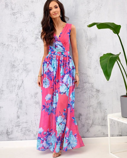 Robe longue florale chic