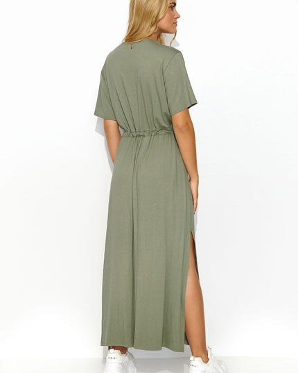 Robe longue chic avec ceinture