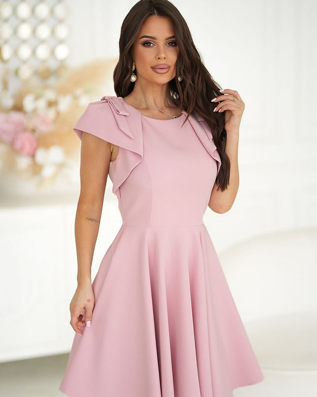 Robe évasée avec volants