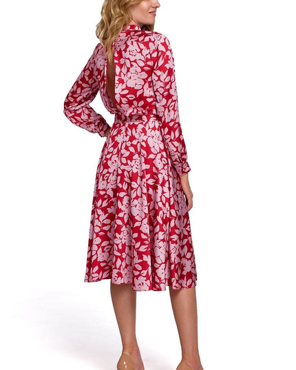 Robe fluide romantique motif floral