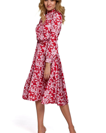 Robe fluide romantique motif floral