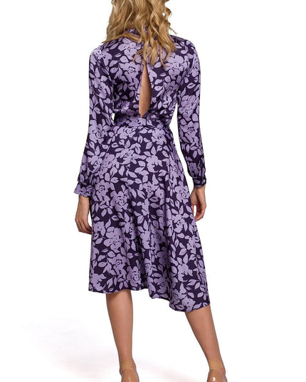 Robe fluide romantique motif floral