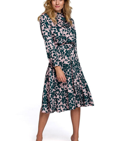 Robe fluide romantique motif floral