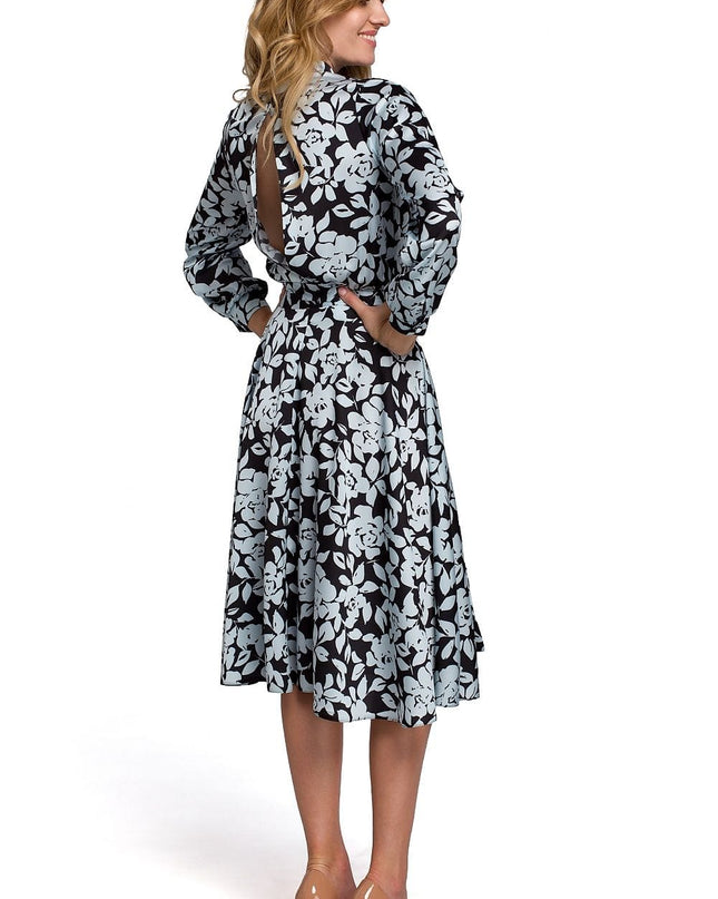Robe fluide romantique motif floral