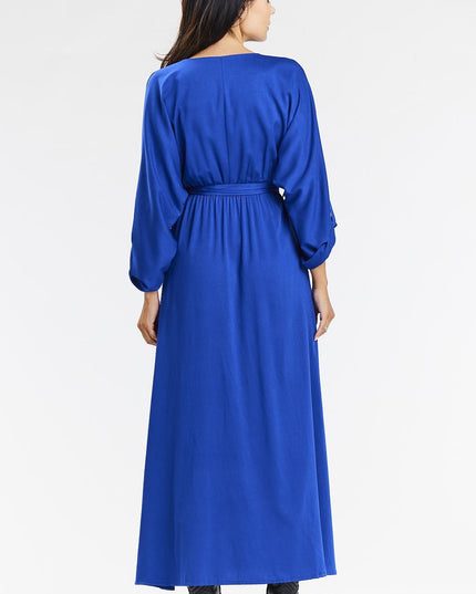 Robe longue vert ample enveloppante