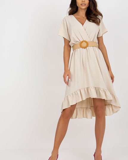 Robe d'été asymétrique volantée