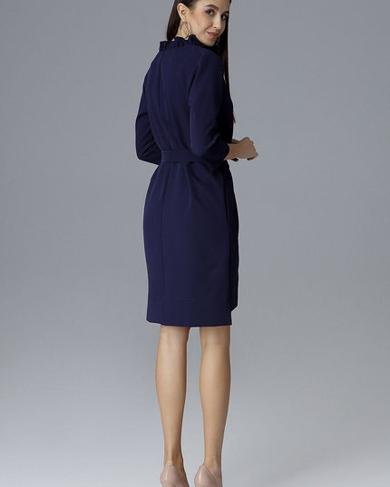 Robe bleue ample chic